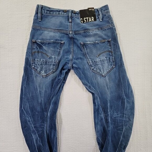 G-Star Raw 3301 Barrel Leg Jeans Men's 30x28 Blue 3D Jeans EUC Streetwear - Picture 3 of 16